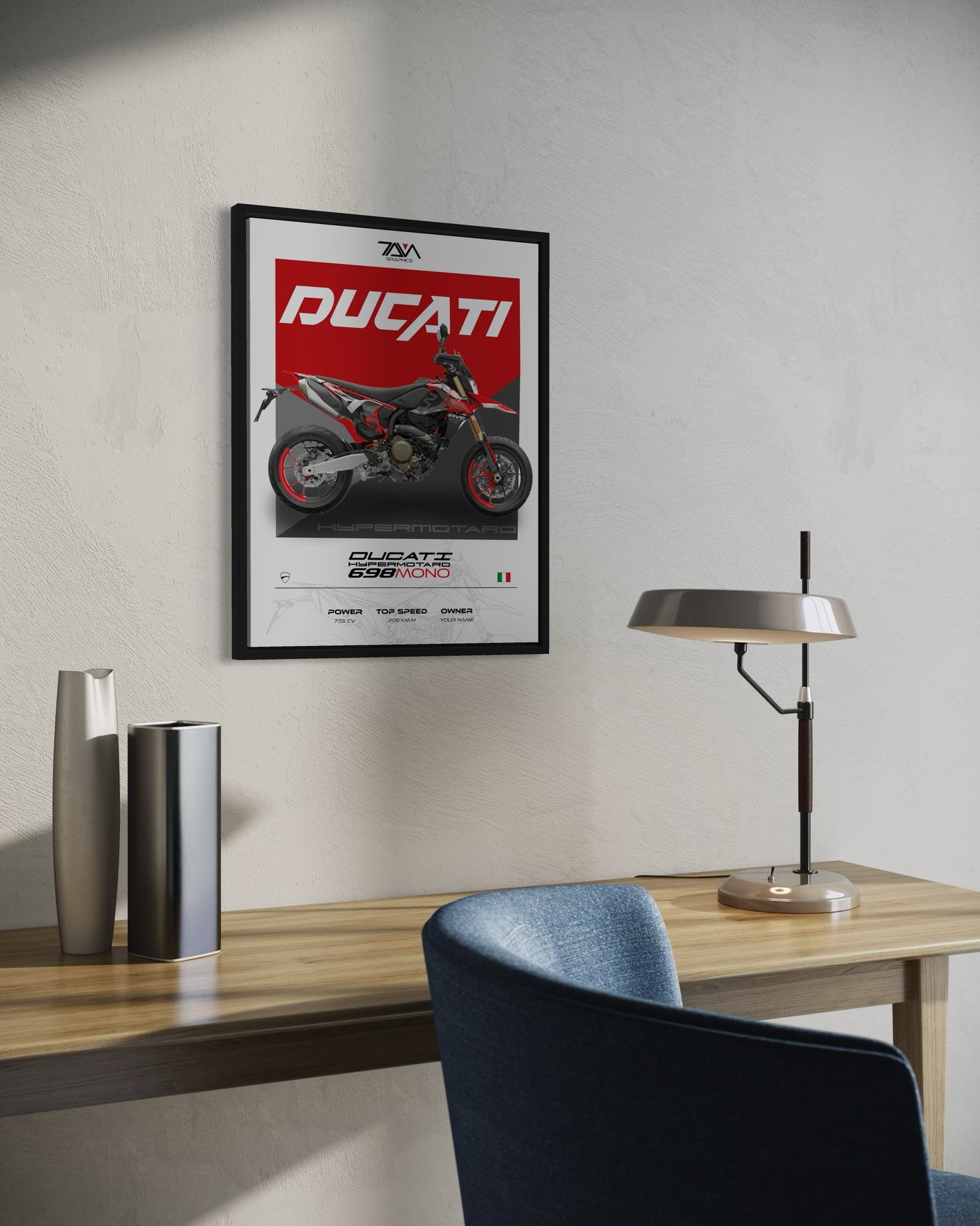 Poster Ducati Hypermotard 698 Mono