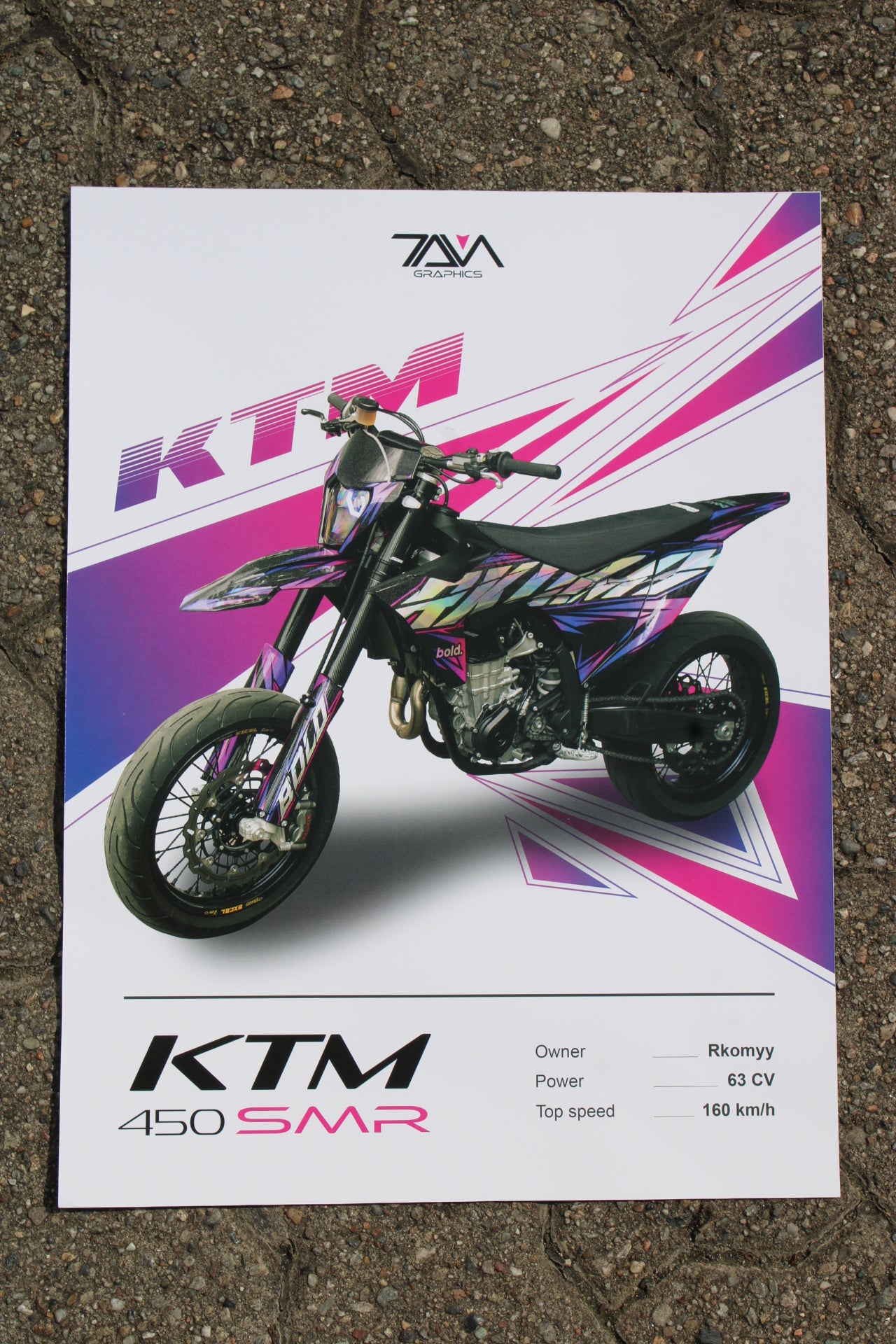 Poster con grafica personalizzata